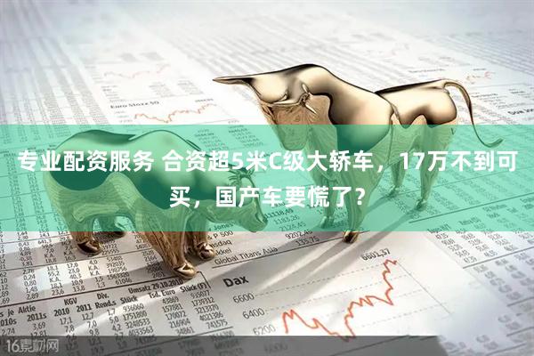专业配资服务 合资超5米C级大轿车，17万不到可买，国产车要慌了？